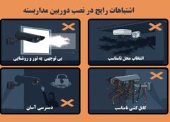اشتباهات رایج در نصب دوربین مداربسته