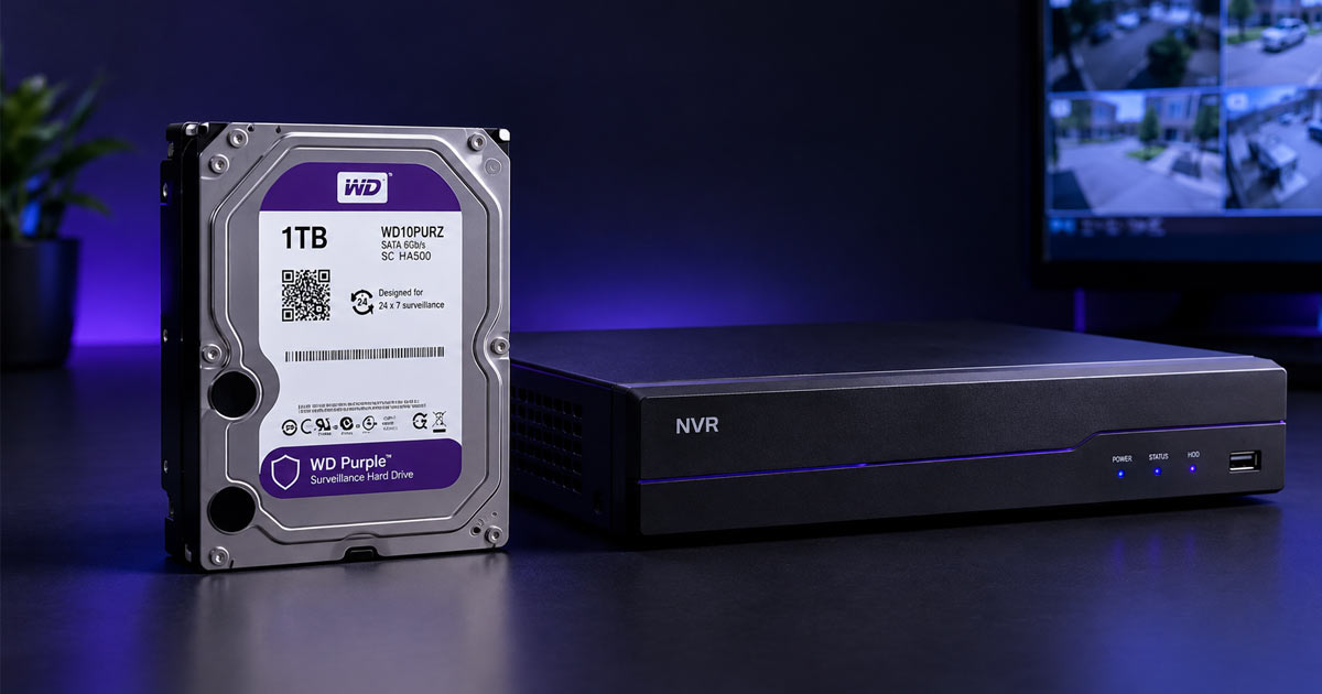 هارد ۱ ترابایت وسترن دیجیتال بنفش WD Purple مخصوص دوربین مداربسته
